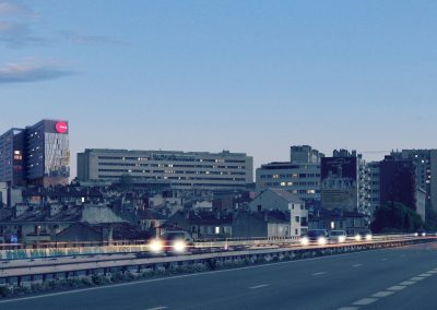 CROUS Gaston Berger Marseille - vue autoroute ©ILR Architecture