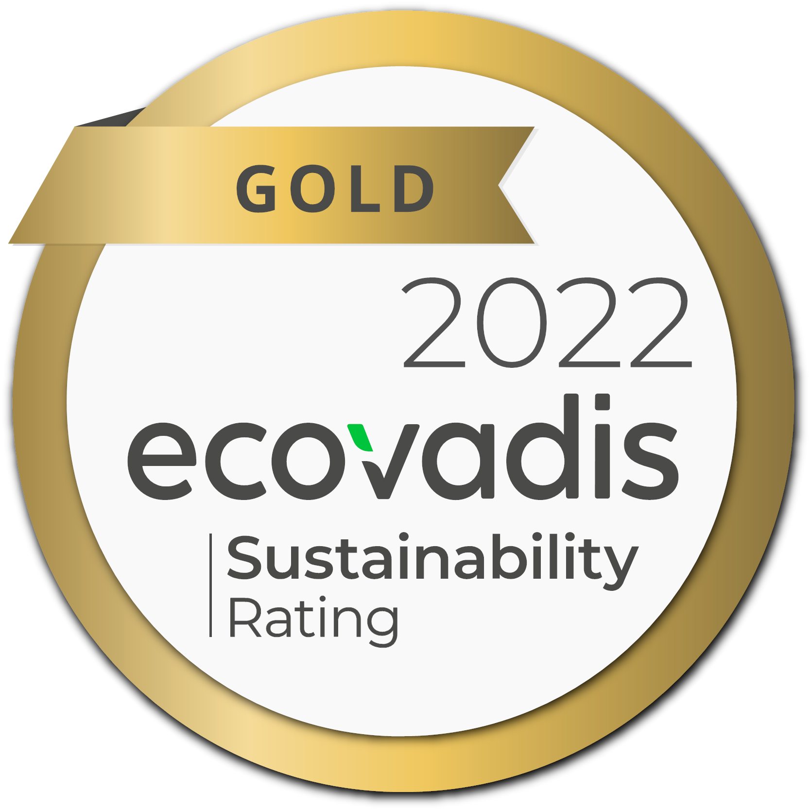 Certification Gold EcoVadis 2022