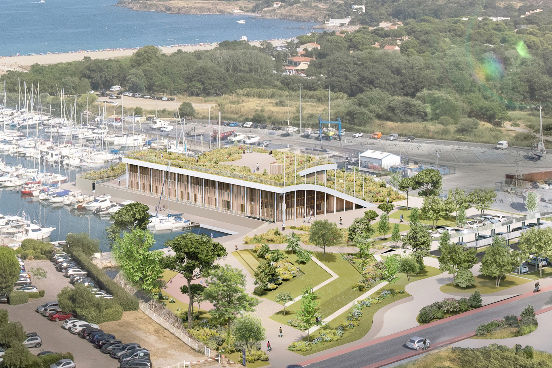 Argelès-Maison de la mer © A+Architecture