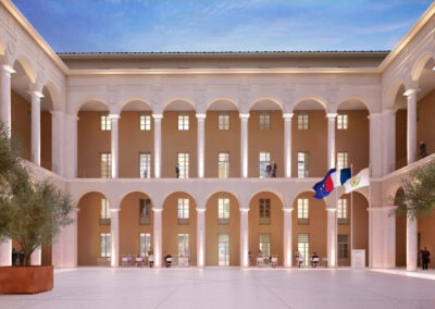 NICE HDP Vue réception intérieure Wilmotte&Associés