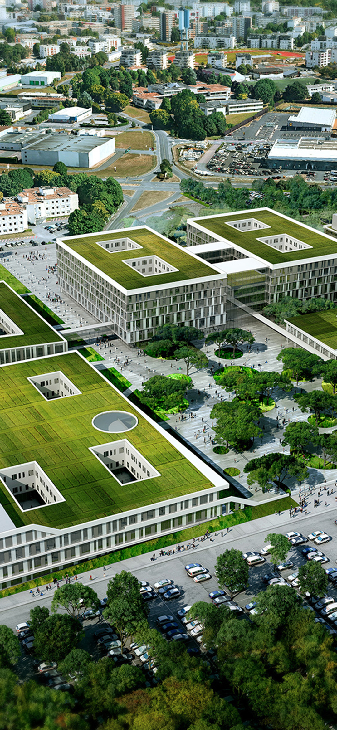 CENTRE HOSPITALIER UNIVERSITAIRE Caen (14) © AIA Life Designers