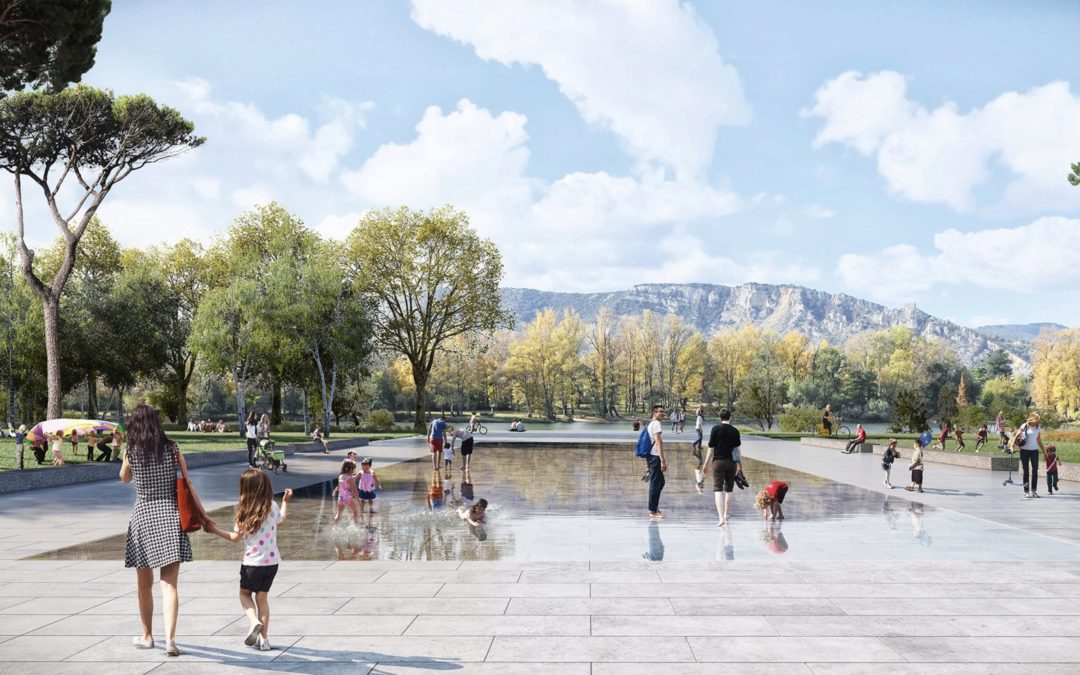 Aménagement des berges du Rhône et d&rsquo;une esplanade – Bourg-Lès-Valence (26)