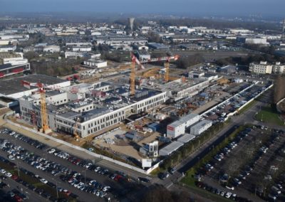 CHU Caen_vue aérienne chantier