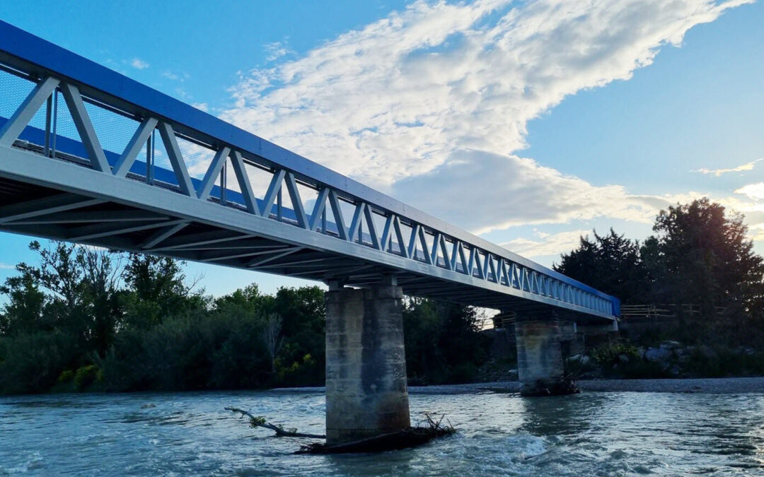 Passerelle du Jonquier sur l’Aygues – Orange (84)