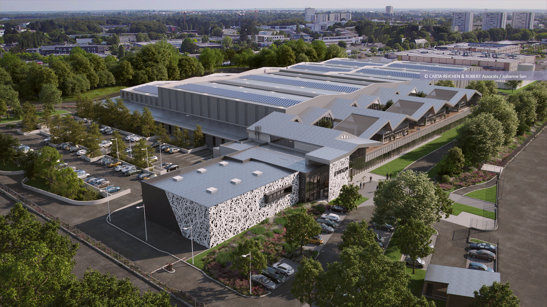 Site Industriel Atos_Angers_0© Carta Reichen et Robert Associés / Johanne San