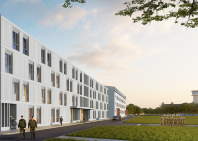 Construction de 4 bâtiments d&rsquo;hébergement militaire – Base 123 de Bricy (45)