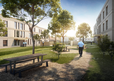 Malakoff Caserne - Coeur îlot ©Arte Charpentier 1920x1080